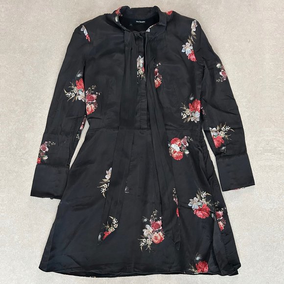 🏷️SALE🏷️The Kooples Floral Tie Neck Dress ASO Anastasia Steele - Picture 6 of 10